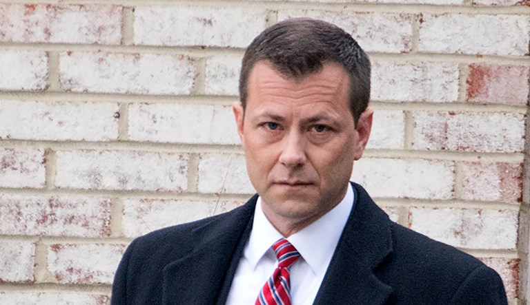  FBI Agent Peter Strzok, who exchanged 375 text messages with Department of Justice attorney Lisa Page that led to his removal from special counsel Robert Mueller's probe into ties between the Trump campaign and the Kremlin's efforts to interfere in the U.S. election last summer, is photographed outside his home in Fairfax, Va., on Jan. 3.