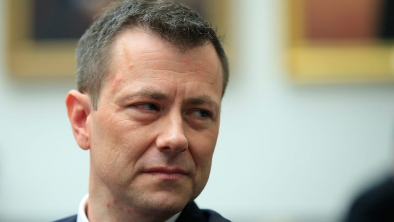 FBI Deputy Assistant Director Peter Strzok, waits for the start of a House Judiciary Committee joint hearing on "oversight of FBI and Department of Justice actions surrounding the 2016 election" on Capitol Hill in Washington, Thursday, July 12, 2018. 