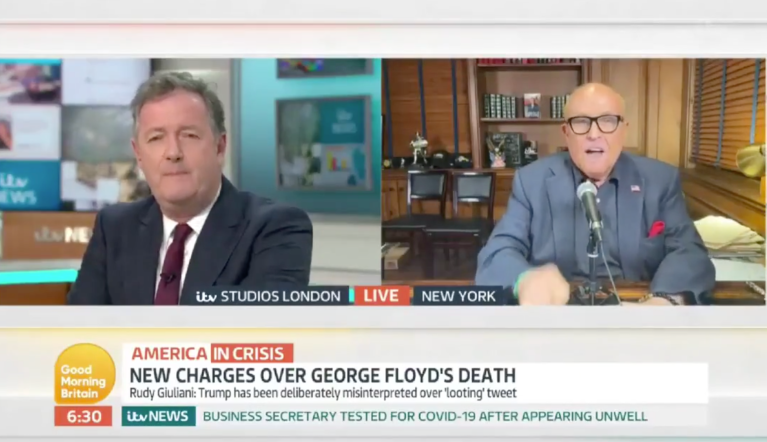 Piers Morgan and Rudy Giuliani 6/4