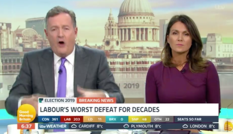 ‘F— off’: Piers Morgan rips British celebrities for complaining about Conservative win