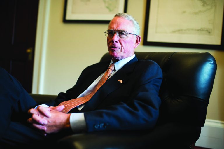 Rep. Francis Rooney, R-Fla., speaks with Roll Call in his Capitol Hill office on Tuesday, April 25, 2017.