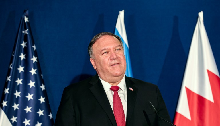 Fury at Pompeo’s West Bank trip as he arrives in Israel to celebrate Abraham Accords