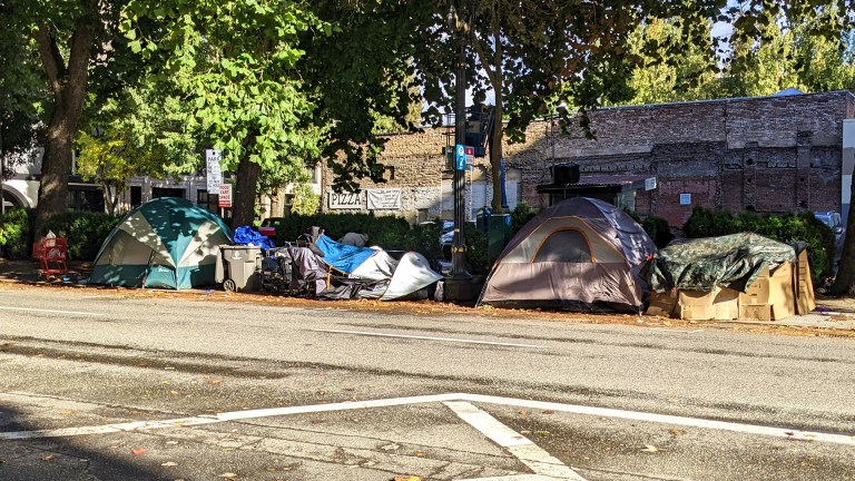 Homelessness is a top issue driving voters to the polls in Portland, Oregon