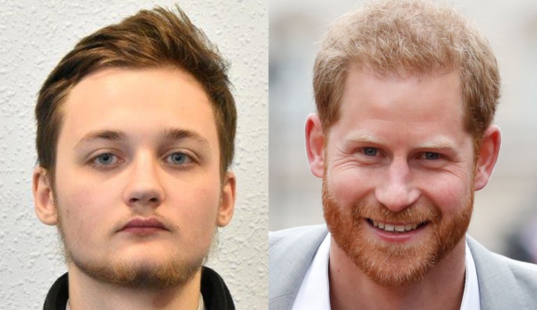 Michal Szewczuk and Prince Harry.