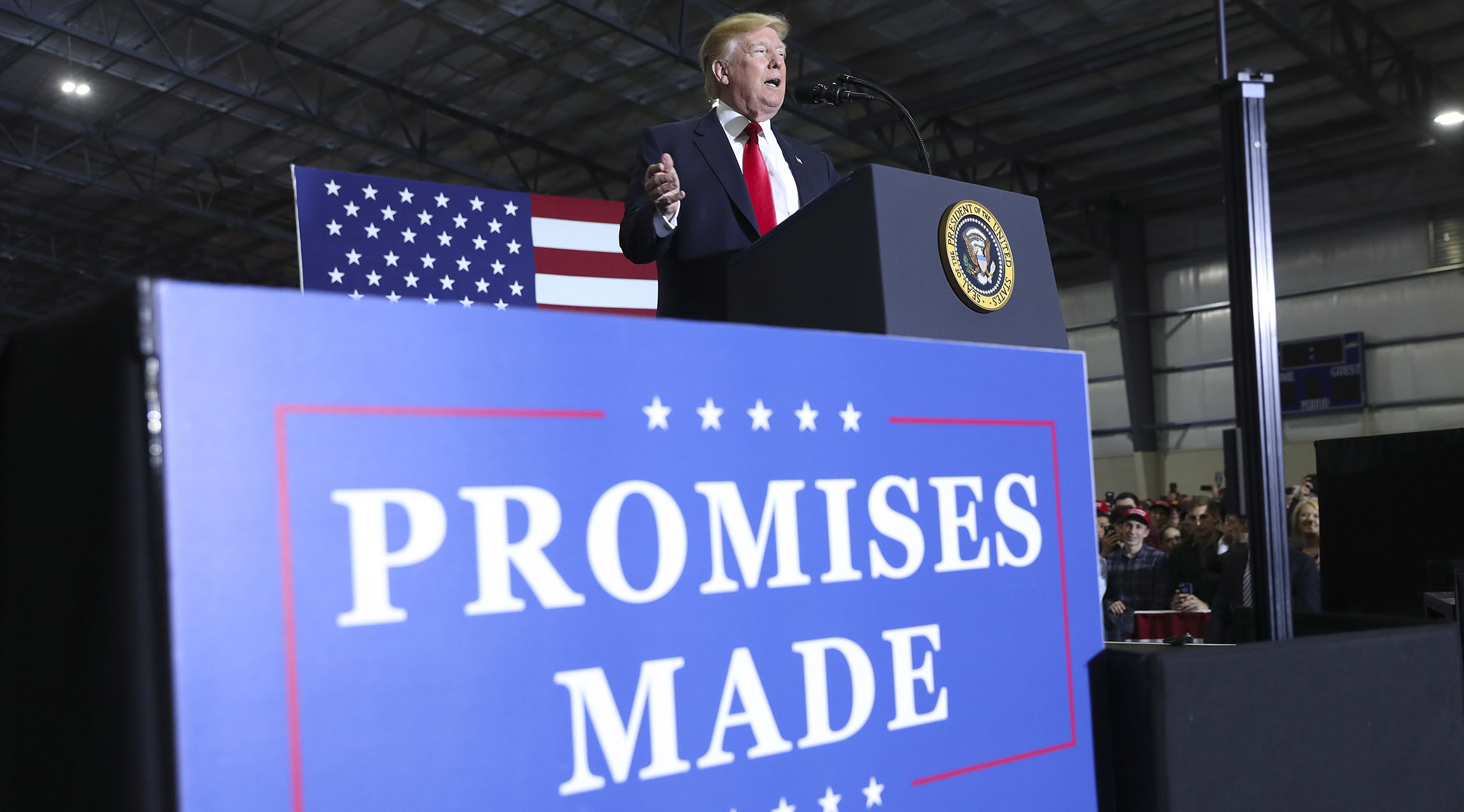 Trump attacks ‘phony’ White House Correspondents’ dinner at Michigan rally
