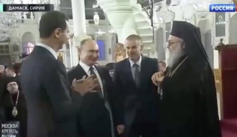 WATCH: Putin and Assad laugh about inviting Trump to Damascus