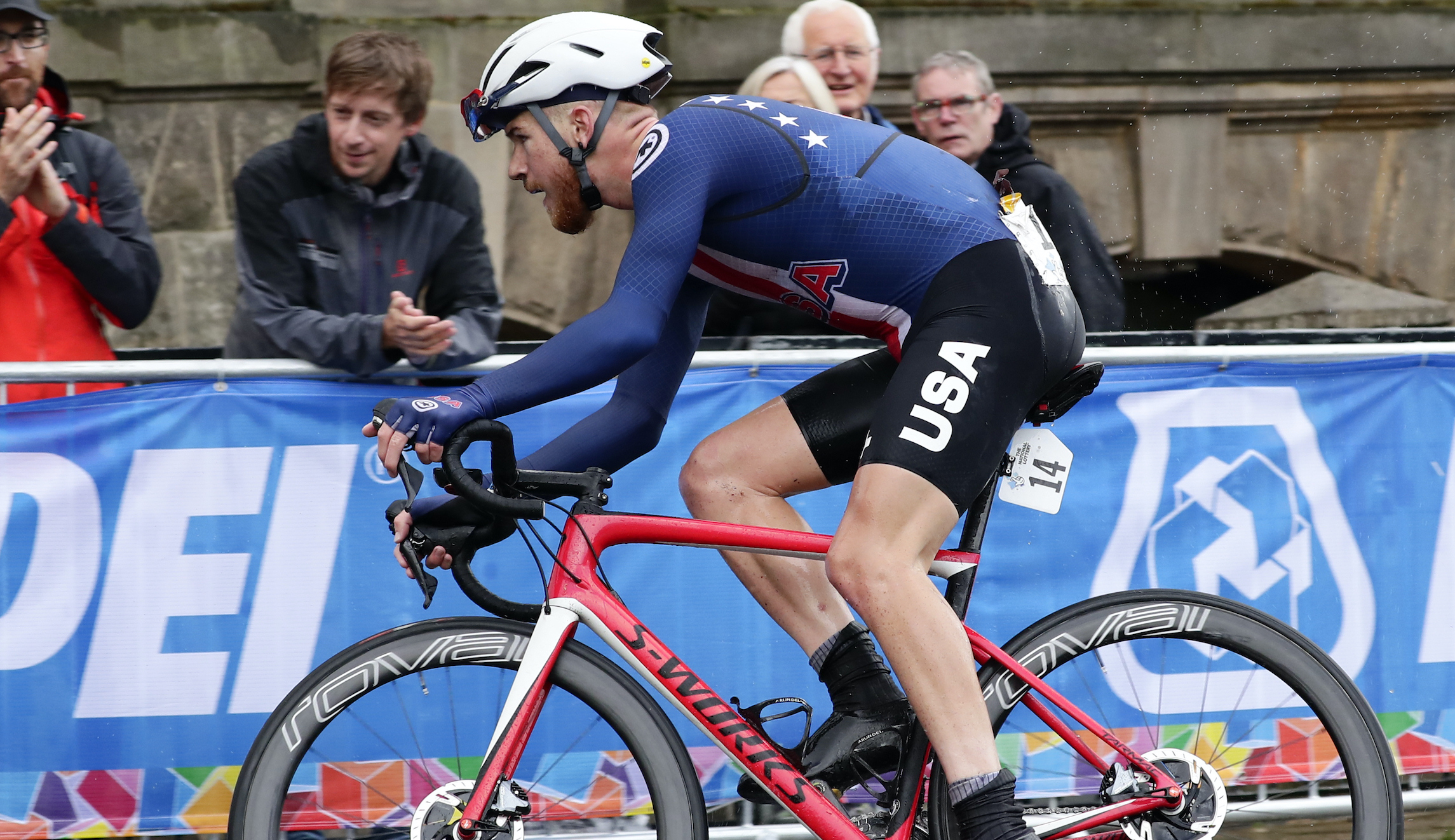US cyclist suspended after social media posts in support of Trump