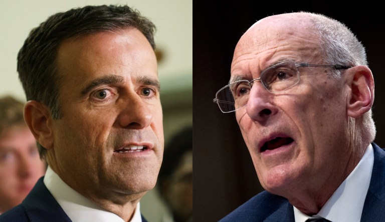 Picuted are John Ratcliffe, left, and Dan Coats, right.