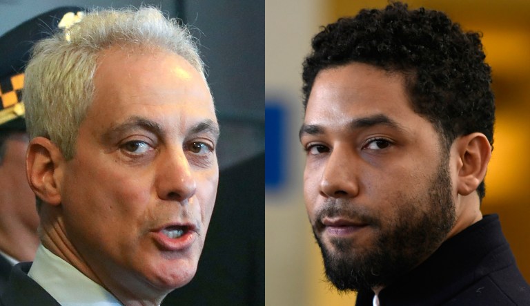 Rahm Emanuel and Jussie Smollett