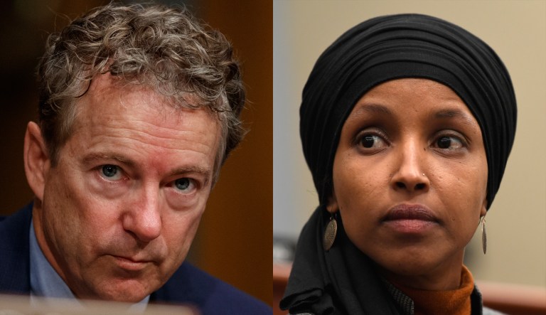 Rand Paul, Ilhan Omar.