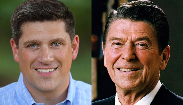 Kevin Nicholson and Ronald Reagan 