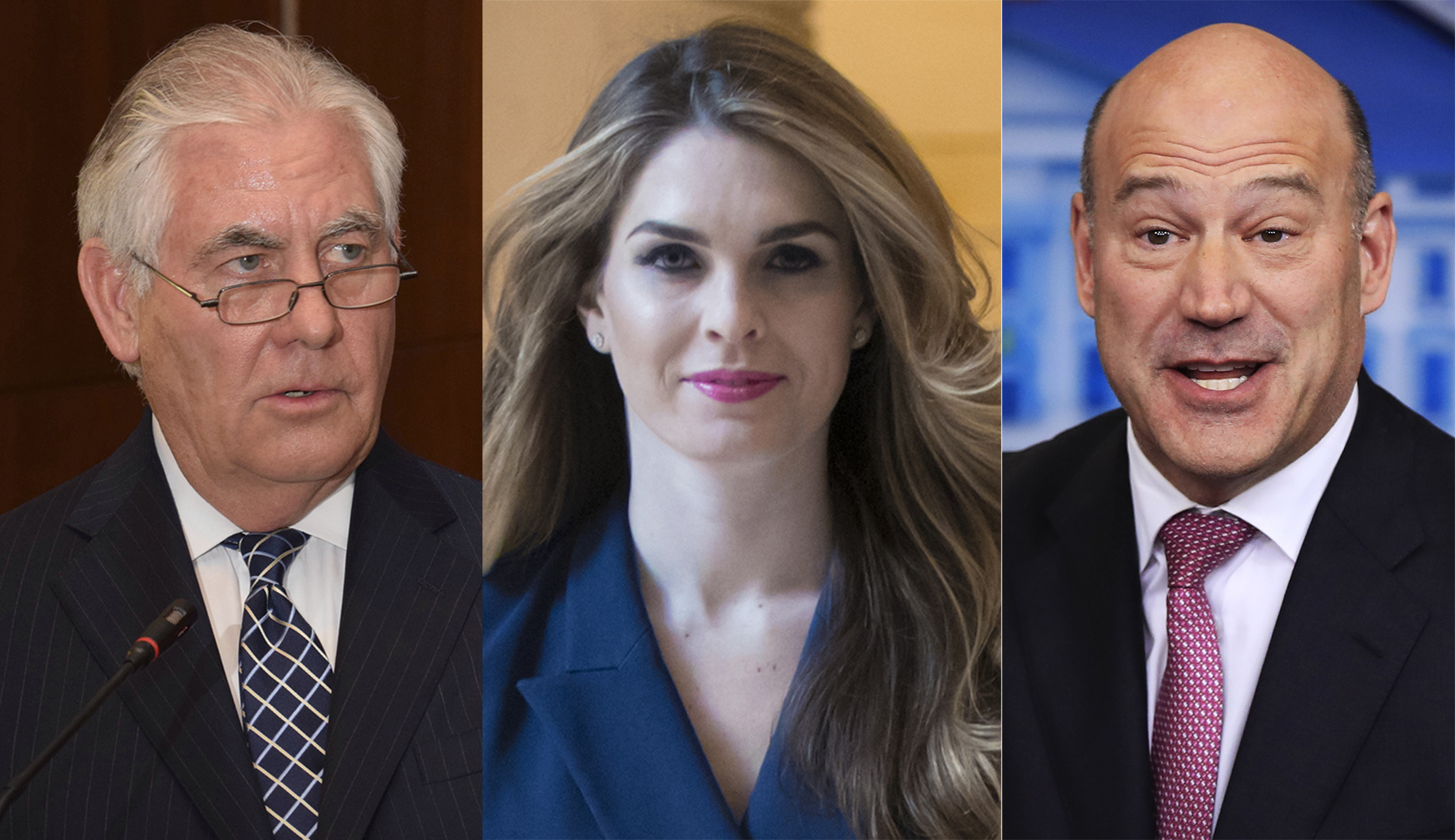 From Rex Tillerson to Hope Hicks, four top administration officials left in three weeks