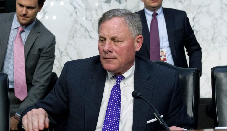 Senate Intelligence Committee Chairman Sen. Richard Burr, R-N.C. speaks during the Senate Intelligence Committee hearing on Capitol Hill in Washington Tuesday, Jan. 29, 2019.