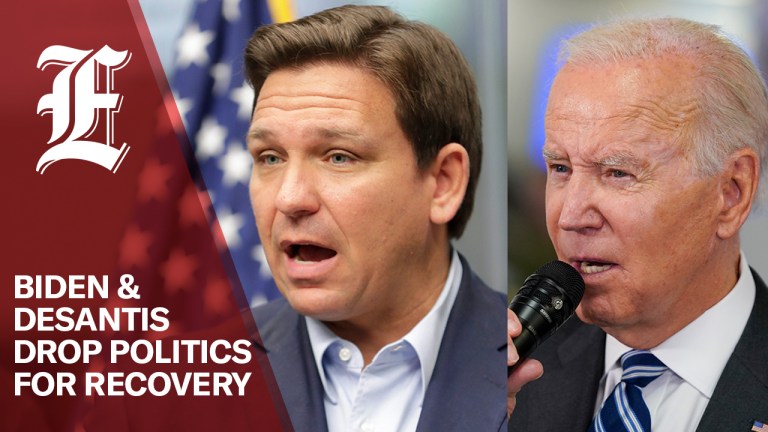 Ron DeSantis and President Joe Biden