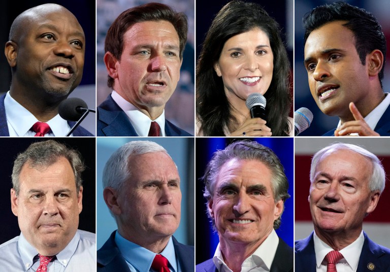 The first Republican debate contenders.