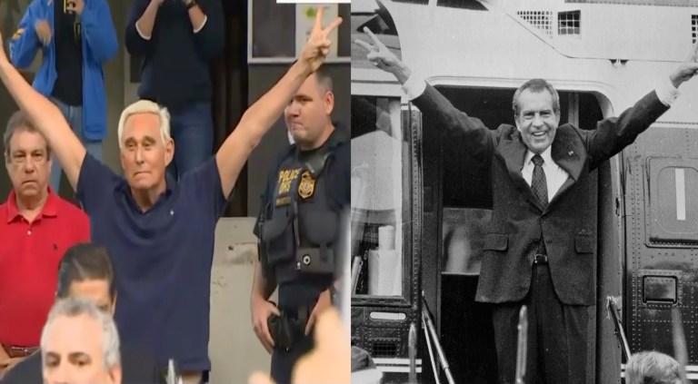 Roger Stone and Richard Nixon