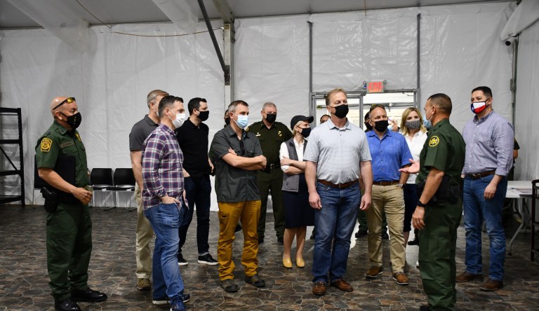 GOP House members visit Eagle Pass, TX border facility