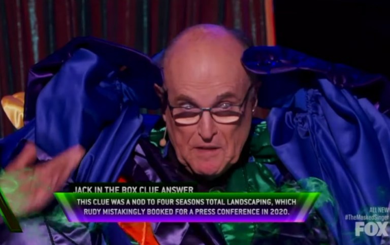 Rudy Giuliani sings on episode of The Masked Singer