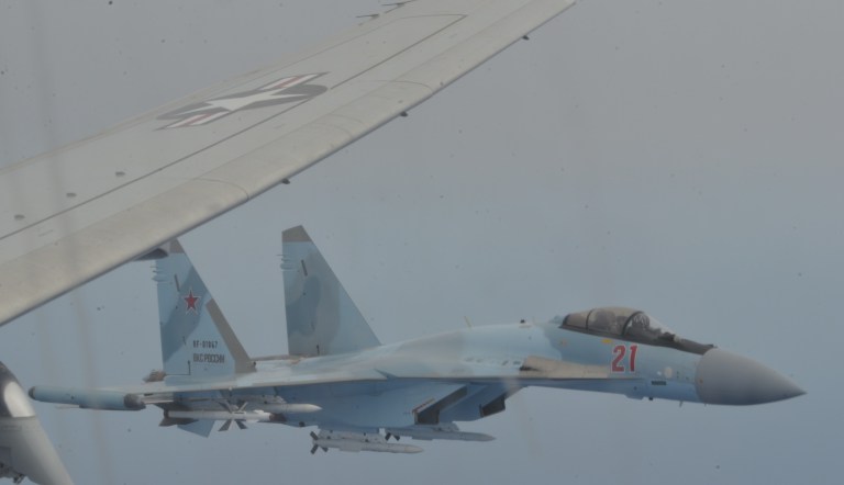 Russian pilots make ‘unsafe’ intercept of US spy plane for third time in two months