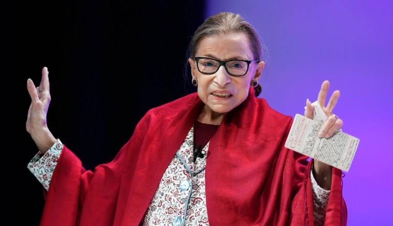Supreme Court Justice Ruth Bader Ginsburg.