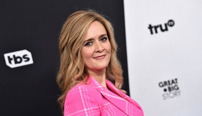 FILE - In this May 16, 2018 file photo, television host Samantha Bee attends the Turner Networks 2018 Upfront at One Penn Plaza in New York.  Bee is apologizing to Ivanka Trump and her viewers for using an expletive to describe the president's daughter.  Bee issued a statement Thursday that says her language was "inappropriate and inexcusable." She says she crossed a line and deeply regrets it.