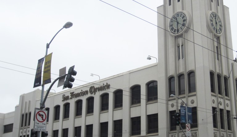 The San Francisco Chronicle building. 
