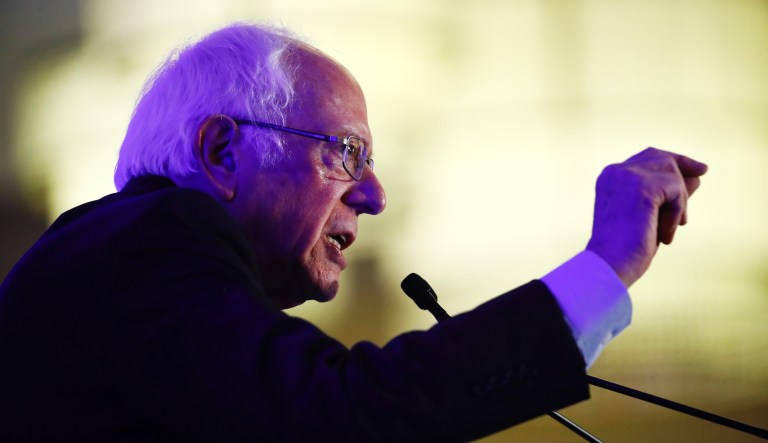 Democratic presidential candidate Sen. Bernie Sanders, I-Vt., speaks during First in the South Dinner, Monday, Feb. 24, 2020, in Charleston, S.C.