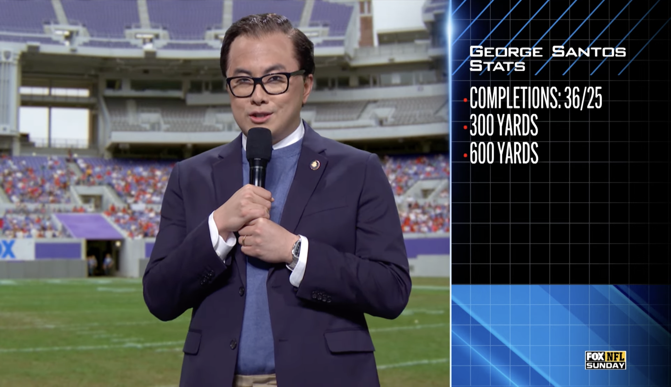 SEE IT: SNL takes on George Santos’s string of lies