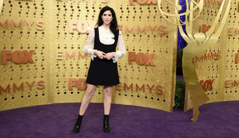 Sarah Silverman arrives at the 71st Primetime Emmy Awards on Sunday, Sept. 22, 2019, at the Microsoft Theater in Los Angeles. 