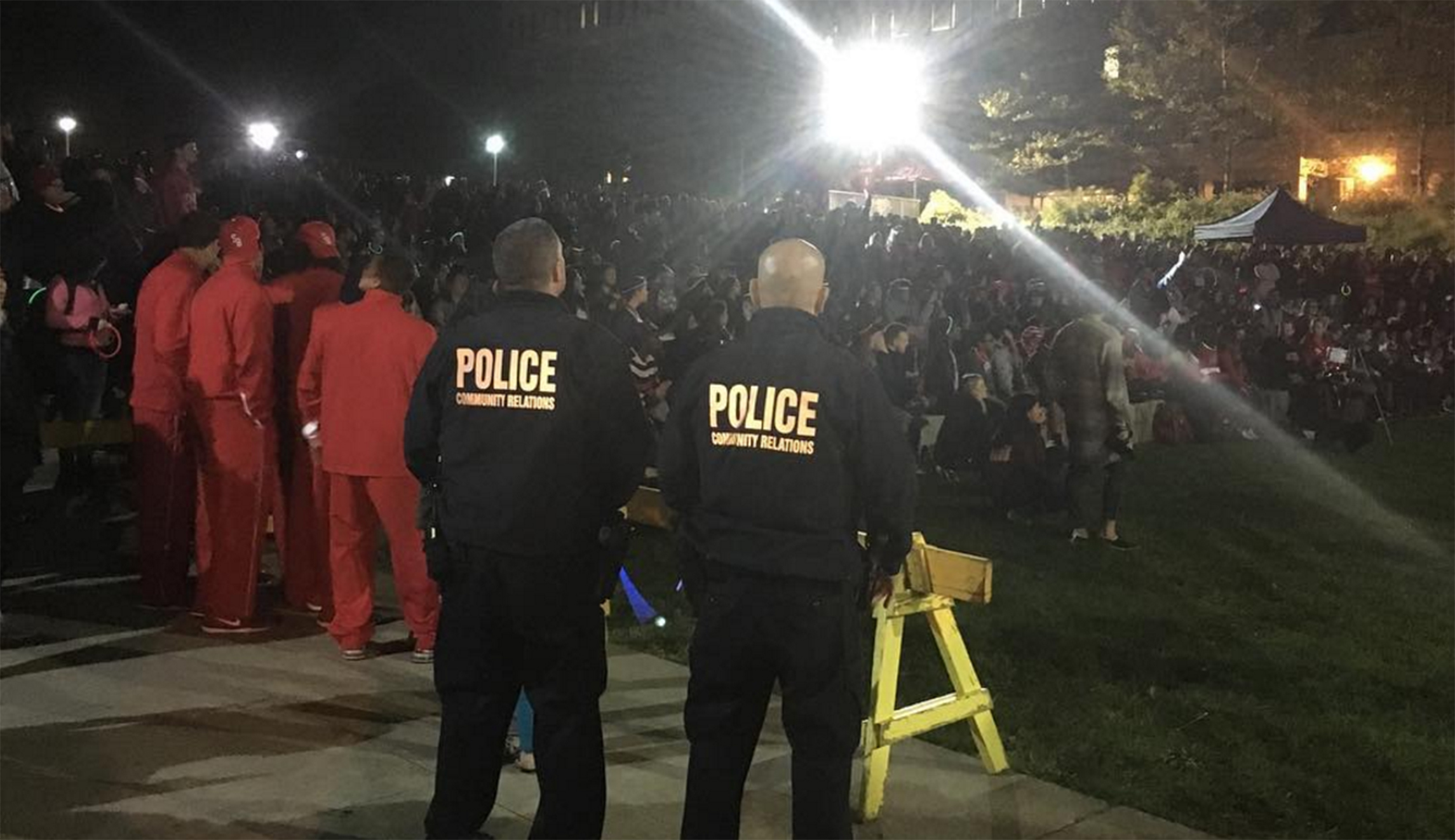 Delusional socialist students call for the disarming of campus police
