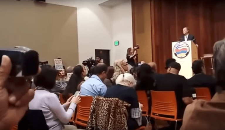 Rep. Adam Schiff interrupted by protesters at event honoring victims of Armenian Genocide 