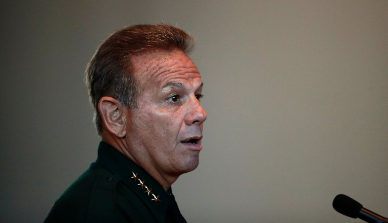 Broward Sheriff Scott Israel speaks before the state commission on Thursday, Nov. 15, 2018, in Sunrise, Fla. 