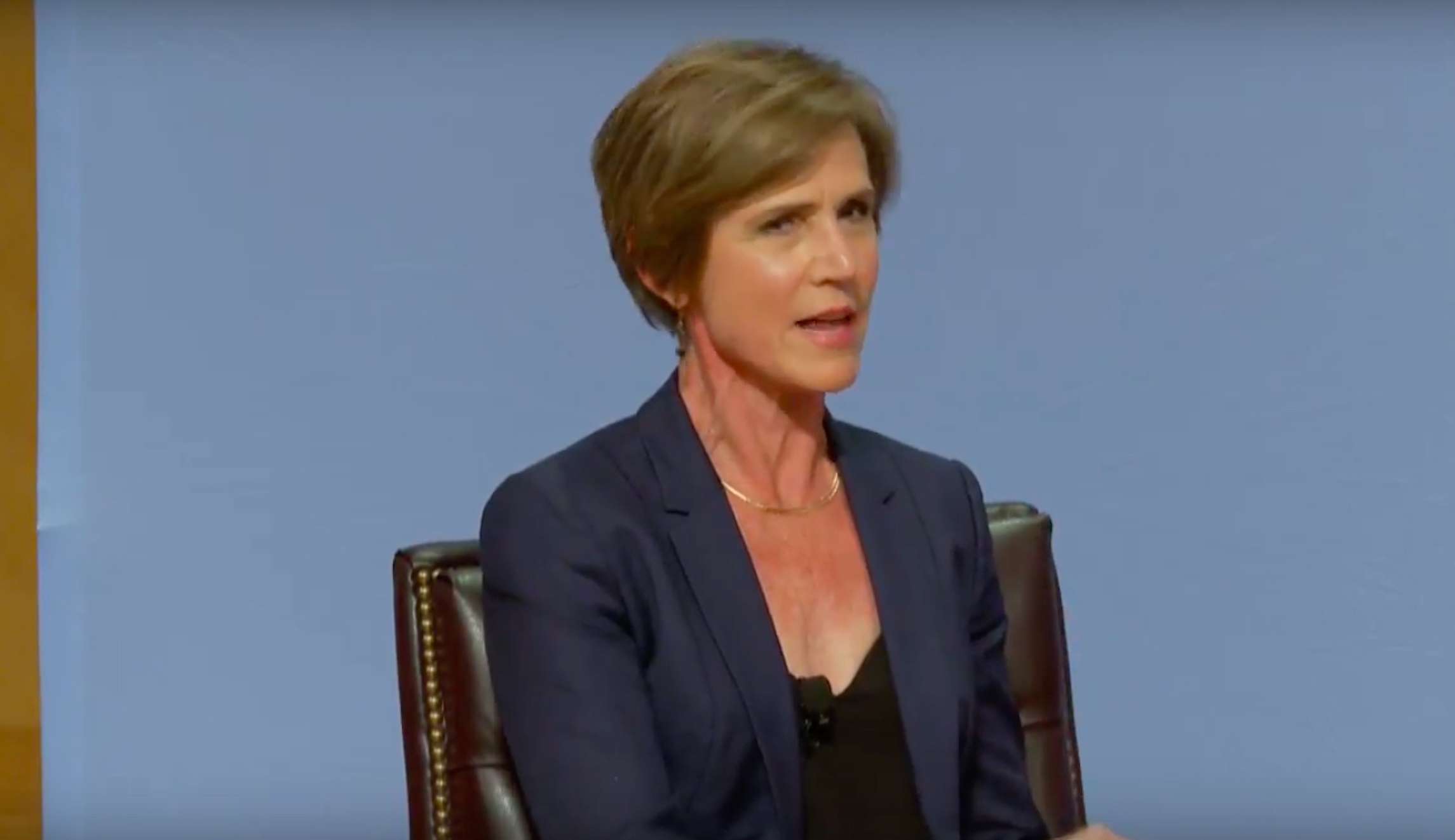 Sally Yates, for her husband’s sake: ‘I’m not saying absolutely never’ to running for office