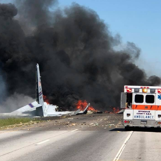Multiple dead in military cargo plane crash in Georgia