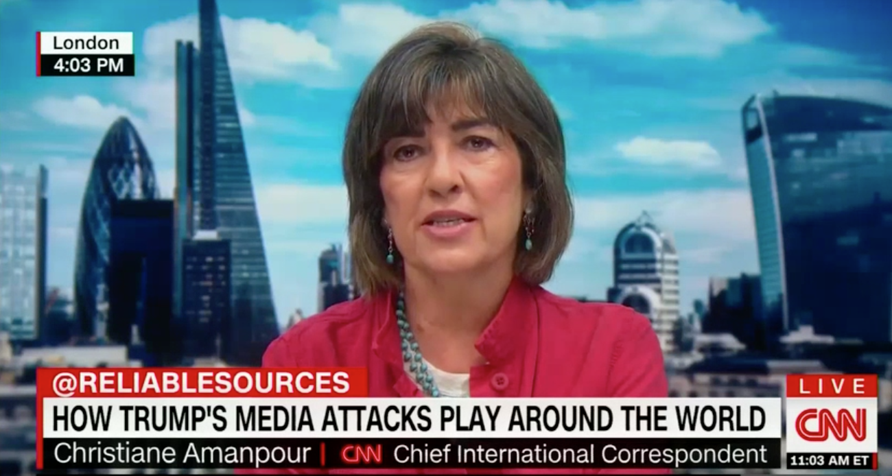 Mainstream Media Scream: CNN’s Amanpour cheers ‘necessary activism’ against Trump