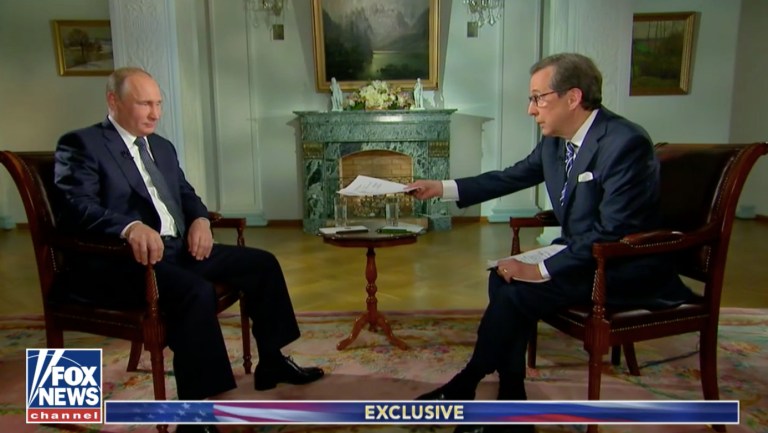 Putin Confronted by Chris Wallace in Frequently Tense Fox News Interview