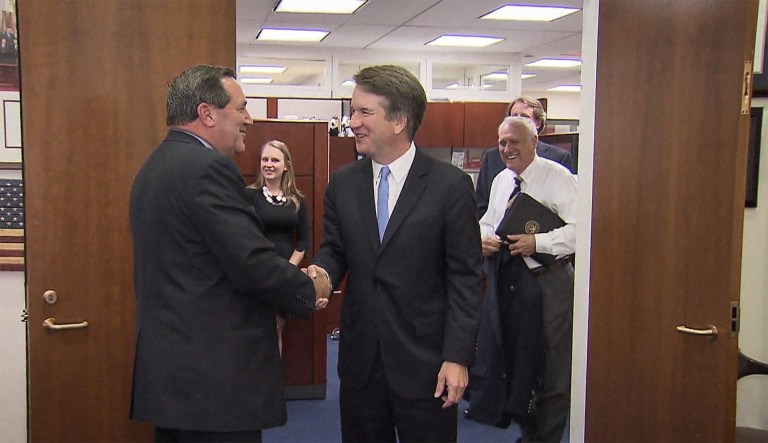 Trying to split the judicial baby, Joe Donnelly falls to his death on the Supreme Court steps