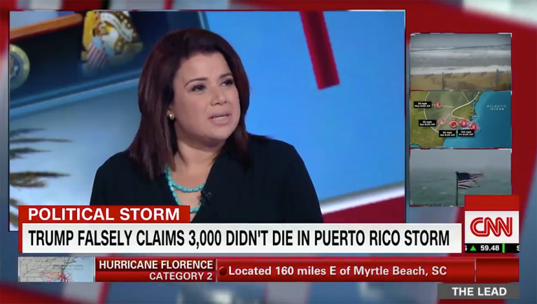 CNN’s Ana Navarro rants about Trump’s Puerto Rico death toll tweets, calls on Floridians to revolt