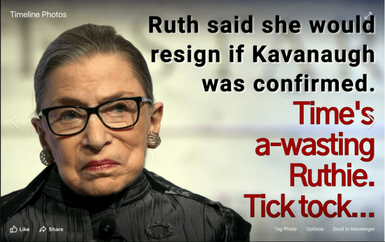 Fact Check: Did Ruth Bader Ginsburg Say She Would Resign if Kavanaugh Were Appointed?