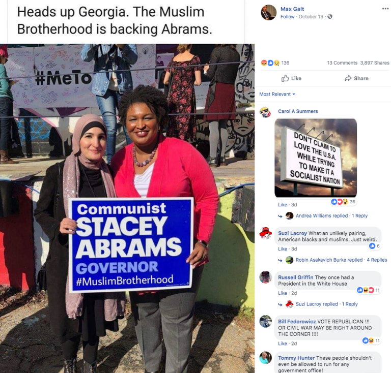 Fact Check: Did the Muslim Brotherhood Show Support for Georgia Gubernatorial Candidate Stacey Abrams?