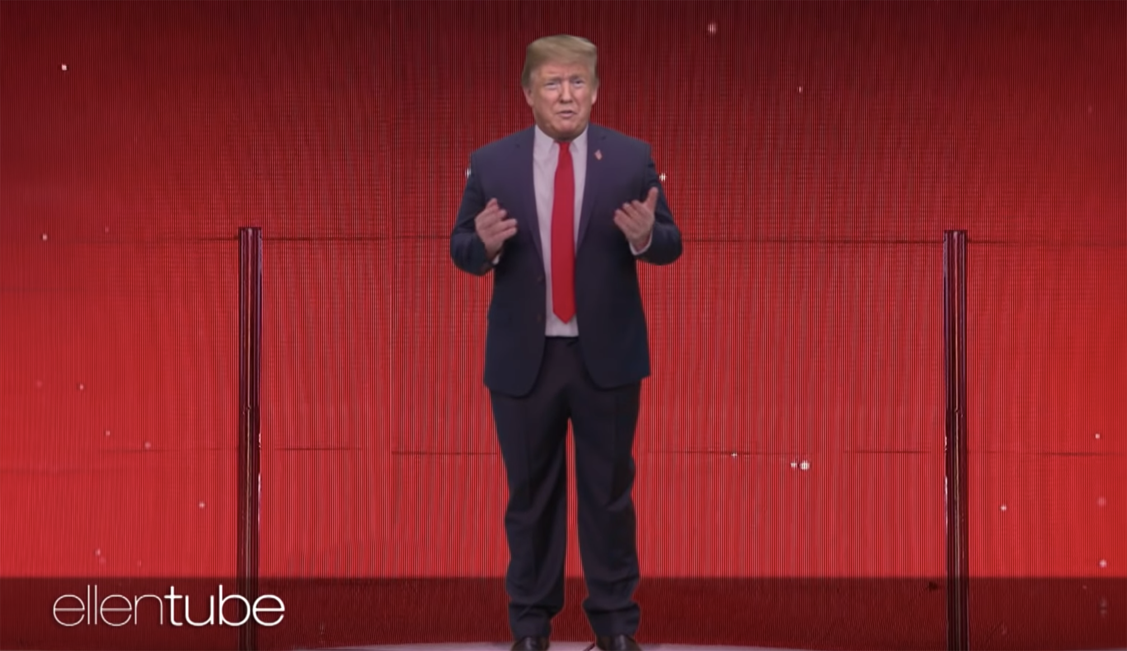 Ellen DeGeneres dunks Trump in mocking border video