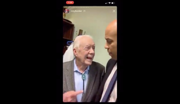 Jimmy Carter to Cory Booker: ‘I hope you run for president’
