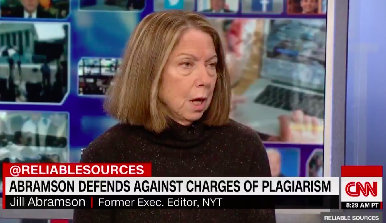 Jill Abramson admits ‘errors’ in crediting sources, but won’t say she plagiarized