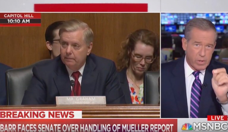 Brian Williams breaks MSNBC’s Barr coverage to say Graham was wrong to state Mueller found no collusion