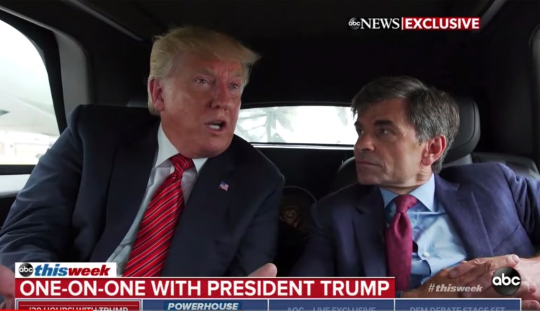 Liberal Media Scream: Stephanopoulos plays word games with Trump on ‘collusion’