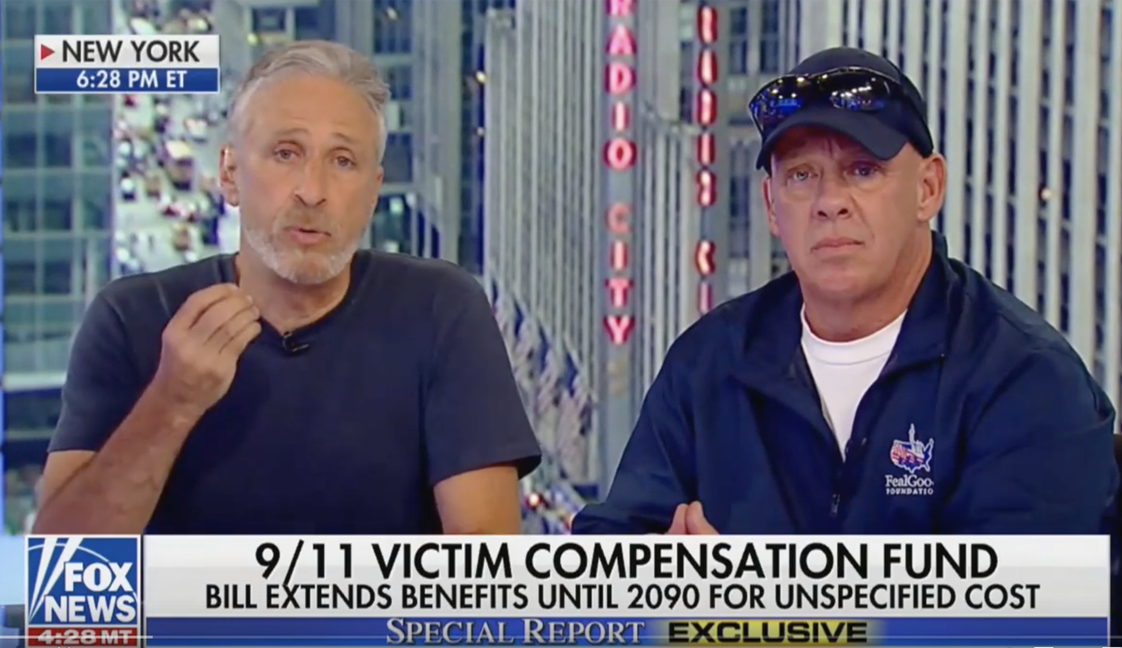 ‘They lack humanity’:  Jon Stewart react to Paul and Lee blocking 9/11 compensation fund
