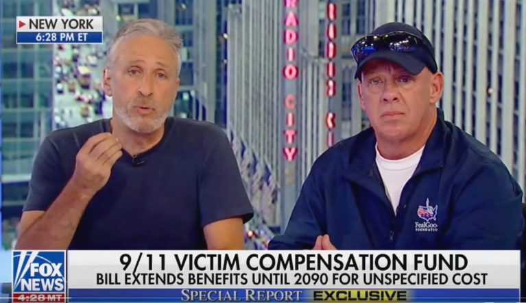 ‘They lack humanity’:  Jon Stewart react to Paul and Lee blocking 9/11 compensation fund