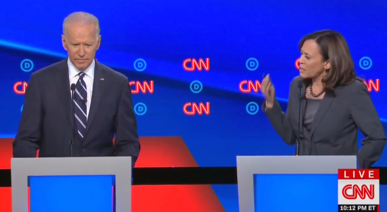 Harris hits Biden for shifting stance on Hyde Amendment