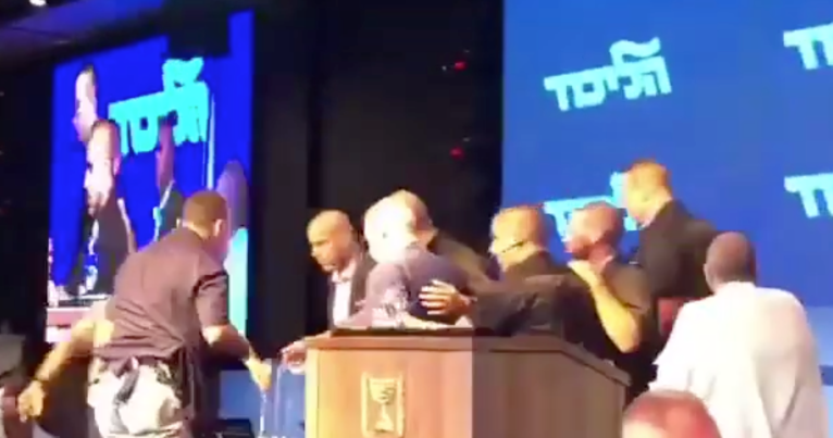 Israeli security sweeps Netanyahu out of campaign event over missile threat