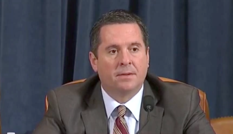 ‘Act one of today’s circus is over’: Nunes mocks Democrats at end of morning impeachment hearing